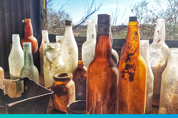 Alte Flaschensammlung